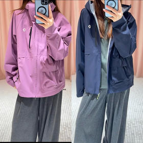 31-4 极限特惠 生活无解 户外撒野 春夏秋 极致轻盈透气 户外防水连帽冲锋衣/工装风外套 胖瓜穿L