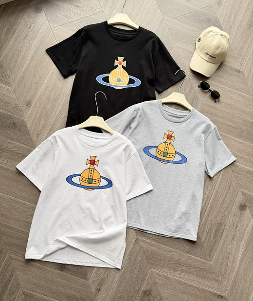 情侣款经典土星🪐短袖T恤 商品图2