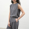 NEELLY纳俪商场同款夏季新款气质通勤套装女经典灰色系背心两件套N26044Z04544 商品缩略图2