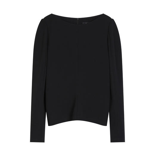 NEELLY纳俪商场同款春新款一字肩叠穿收腰长袖女气质优雅套头上衣N26011R01011 商品图3