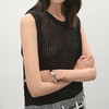 NEELLY纳俪商场同款夏季新款时尚镂空背心针织衫女宽松舒适上衣N26044A04547 商品缩略图2