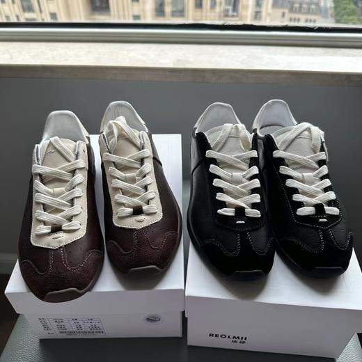 F030173头层牛皮女款芭蕾德训鞋薄底休闲阿甘鞋 商品图0