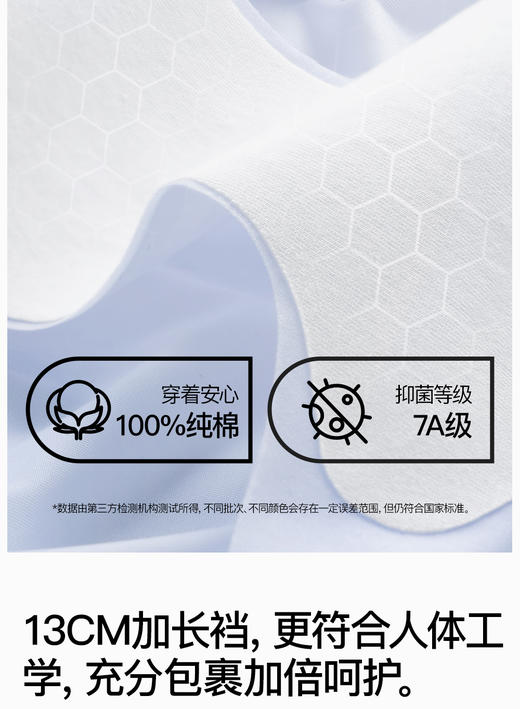 【多妈团购 SecretWorld   B363冰丝内裤 3条装 女无痕隐形速干玻尿酸面膜裤】7A抑菌，100%纯棉底裆，细菌少了异味也少了！轻薄凉感，像没穿一样舒服、透气~又透又薄的凉感冰丝-咸喜仓 商品图7