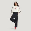 Adidas阿迪达斯WIDE LEG KNIT PANT 金晨同款新年挺阔加厚针织高腰宽松运动阔腿裤KR0418 商品缩略图2