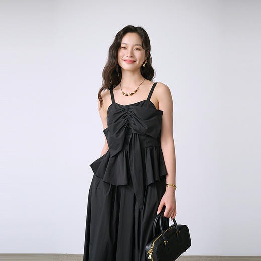 NEELLY纳俪商场同款夏新款时尚无袖吊带上衣两件套女个性百搭套装N26044Z04576 商品图3