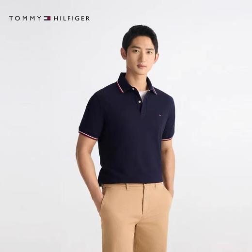 F030196春夏男装珠地棉纯色短袖T恤镶边翻领合身POLO衫 商品图11