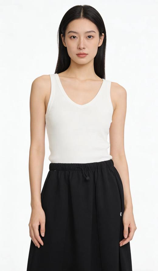 F030142日常休闲中长款A字廓形松紧腰半身裙 商品图14