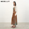 NEELLY纳俪商场同款夏新款简约性感吊带连衣裙女压褶收腰晕染长裙N26044Y04530 商品缩略图0