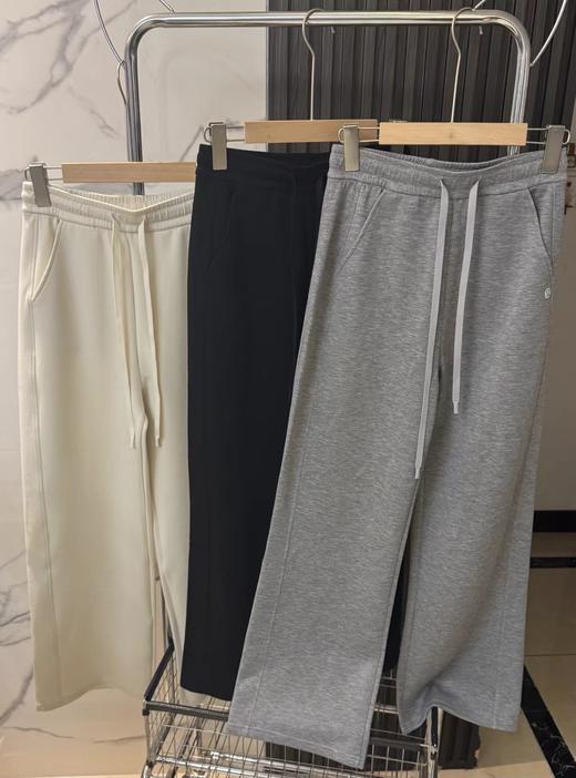 F030141百搭基础中高腰大王裤绳阔腿卫裤休闲裤 商品图0