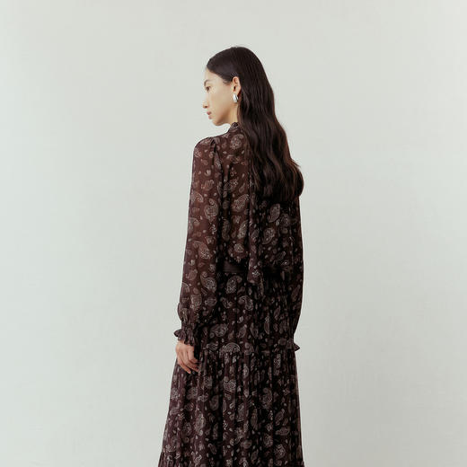 NEELLY纳俪商场同款春季新款复古精致系带飘逸衬衫女优雅百搭上衣N26012B01032 商品图1