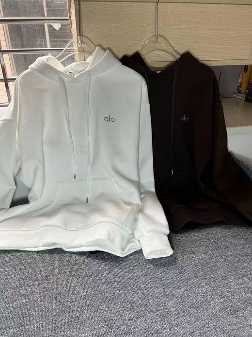 F030118春季新款胶印印花 logo纯华棉连帽卫衣外套 商品图11