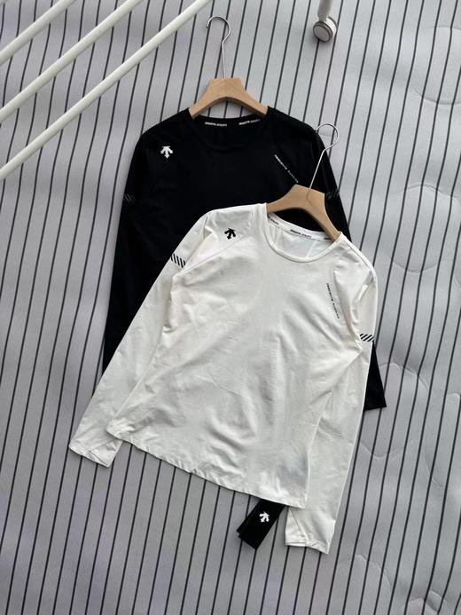 F030132轻量化科技立体剪裁女士长袖圆领针织T恤 商品图0