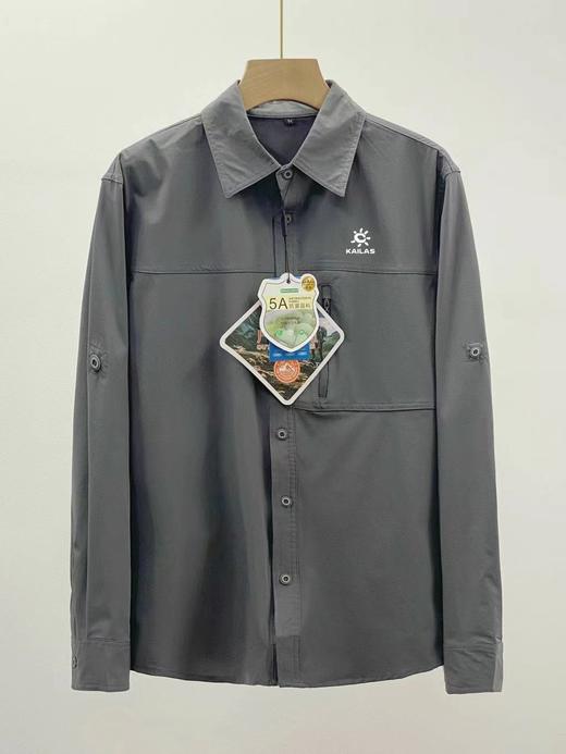 F030114夏季冰丝弹力薄款速干工装防水防晒防蚊PL0L0衫长袖衬衫防晒衣 商品图3