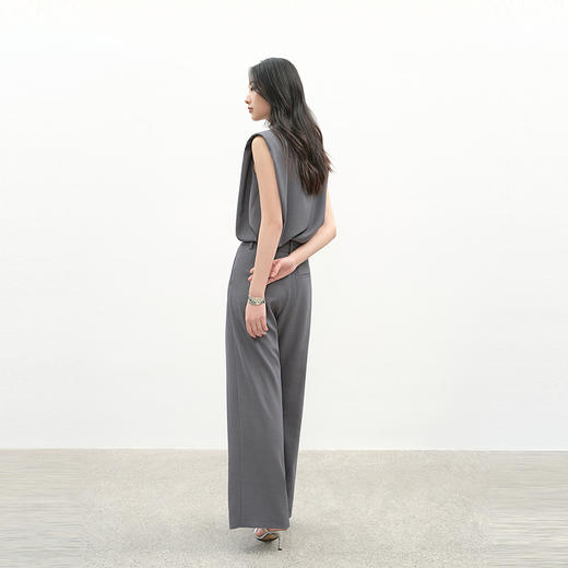 NEELLY纳俪商场同款夏季新款气质通勤套装女经典灰色系背心两件套N26044Z04544 商品图1