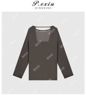 04-6潘依绣丁丁宠粉夏季新款后背镂空轻纱气质长袖衬衫 Q05219