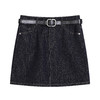 NEELLY纳俪商场同款春季新款复古高腰牛仔短裙女美式休闲A字半裙N26023E01089 商品缩略图3