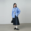 NEELLY纳俪商场同款夏季新款百搭垂感高腰A字裙女随性松弛长裙N26044E04422 商品缩略图3