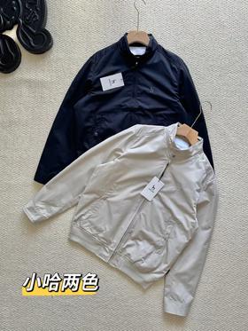 F030155男装春秋新款时尚宽松简约休闲纯色立领拉链夹克外套