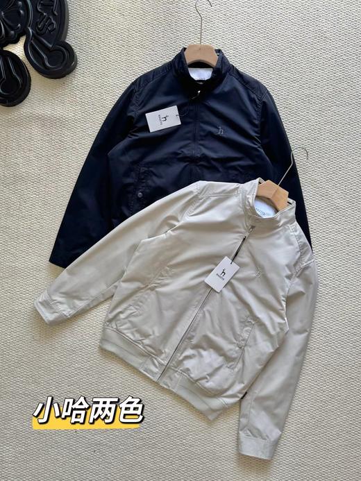 F030155男装春秋新款时尚宽松简约休闲纯色立领拉链夹克外套 商品图0