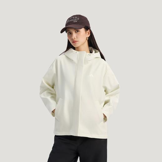 Adidas阿迪达斯SOFTSHELL JACKET 加绒运动休闲宽松连帽软壳夹克外套KS2783 商品图0