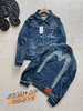 F030157复古休闲刺绣大M宽松牛仔夹克外套 商品缩略图1