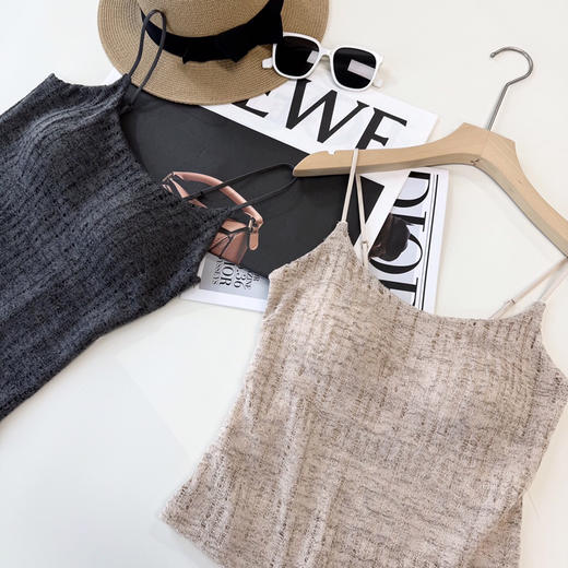 SUNJ822A亚麻感镂空美背 商品图3