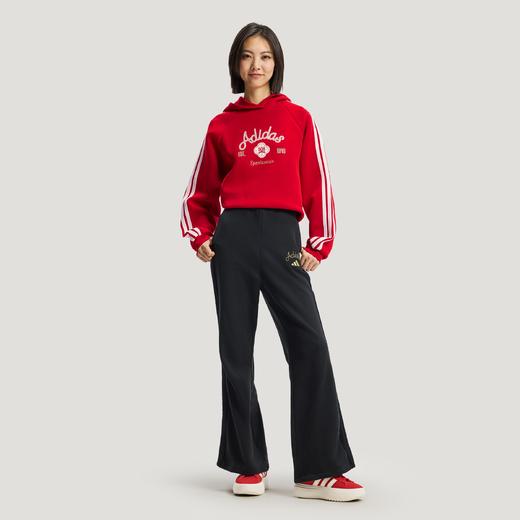Adidas阿迪达斯HOODED SWEATSHIRT 新年款挺阔加厚运动休闲宽松连帽套头衫KH2694 商品图2