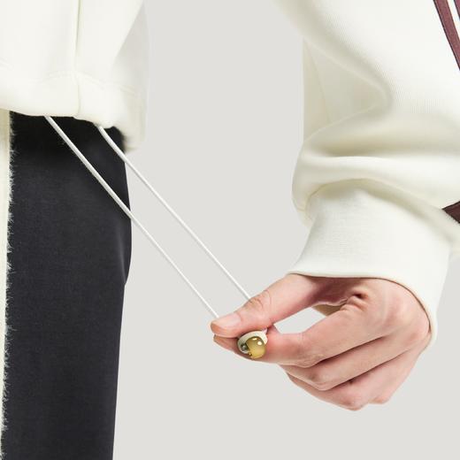 Adidas阿迪达斯HOODED SWEATSHIRT 金晨同款新年挺阔加厚运动宽松连帽套头衫KH2695 商品图6