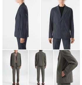 【eve-K8288#】春新款男子商务休闲薄款弹力便西外套！！