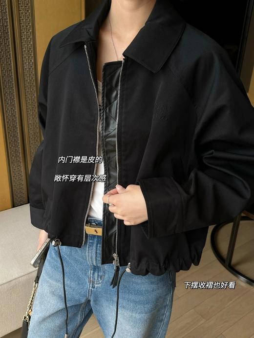 一店z 杨幂时装周同款！巴恩高智风！LOE～拼皮抽绳短款气球夹克 商品图7