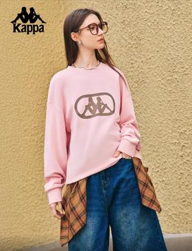 MJ/Kappa卡帕背靠背运动卫衣女春季情侣美式休闲针织套头衫上衣男款