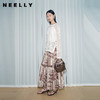 NEELLY纳俪商场同款春季新款波西米亚风休闲半身裙女百搭舒适长裙N26034E04504 商品缩略图0