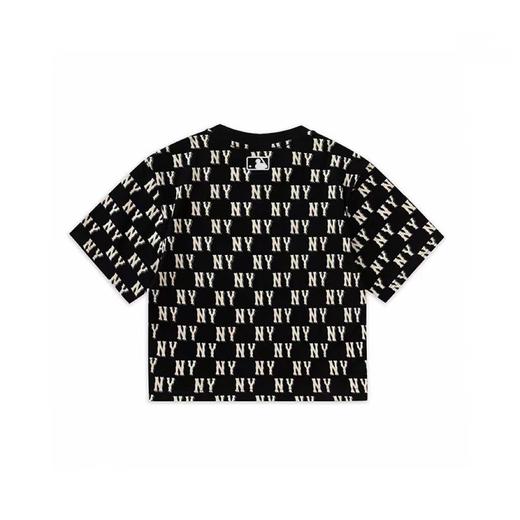 F030168夏季休闲百搭字母满印短款圆领套头T恤 商品图3