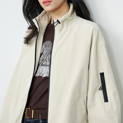 NEELLY纳俪商场同款春季新款时尚运动风休闲短外套女百搭户外上衣N26024C05502 商品图2