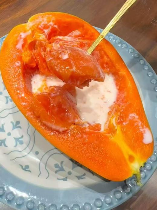 周一取货：【海南红心木瓜】一箱毛重5斤左右，肉质细腻！鲜甜美味！！！ 商品图3