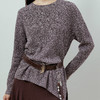 NEELLY纳俪商场同款春季新款慵懒设计感收腰针织衫女休闲纹理上衣N26012A01027 商品缩略图2