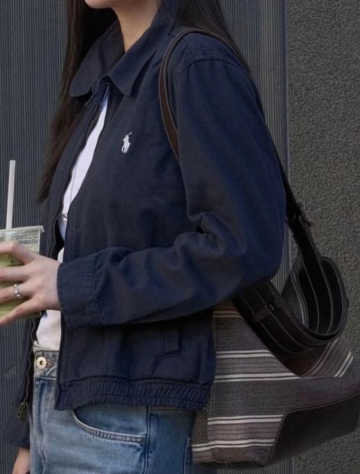 F030187六色齐发老干部风翻领女款夹克斜纹布水洗外套 商品图3