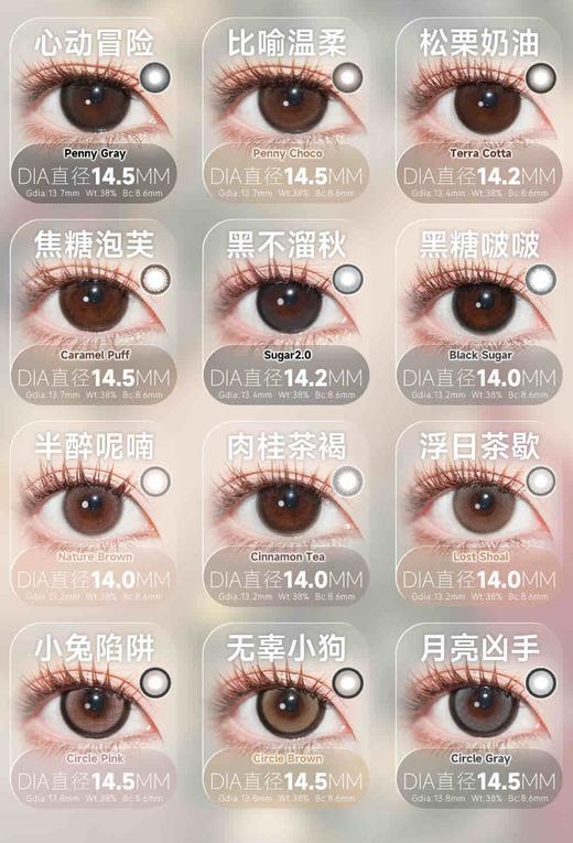 Fairycon 年抛189/副228/3副490/6副,清纯学妹肉桂茶焦糖泡芙黑不溜秋 商品图5