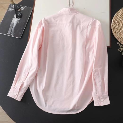 F030151肩部打褶藏肉显瘦宽大版单口袋中性风衬衫 商品图14