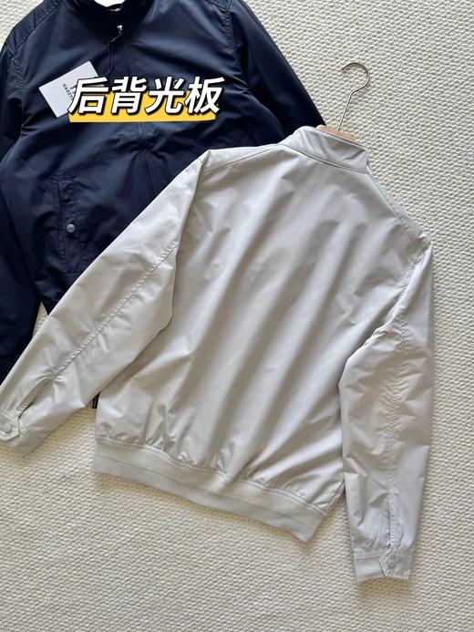 F030155男装春秋新款时尚宽松简约休闲纯色立领拉链夹克外套 商品图8