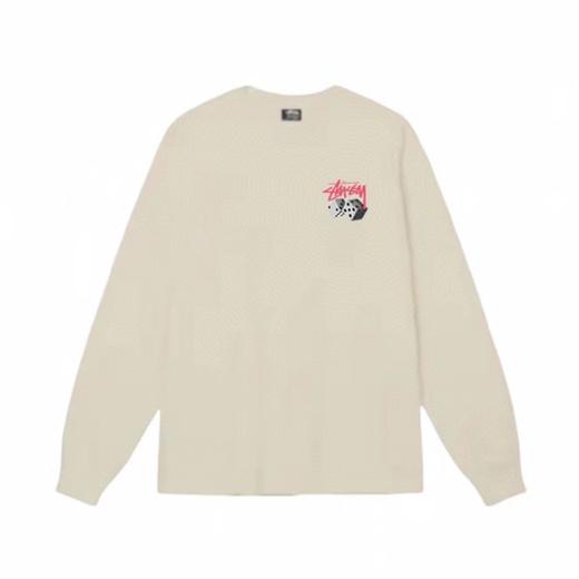 F030161筛子骰子logo印花情侣圆领长袖T恤 商品图3