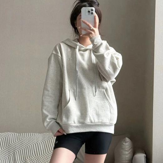 F030118春季新款胶印印花 logo纯华棉连帽卫衣外套 商品图5