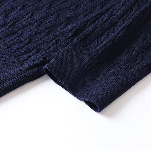 百媚生 气质优雅假两件翻领长袖针织开衫DFL11428 商品图3