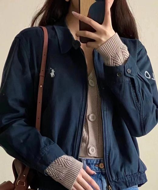 F030187六色齐发老干部风翻领女款夹克斜纹布水洗外套 商品图2