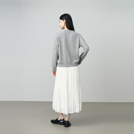 NEELLY纳俪秋冬新款商场同款甜美垂感蛋糕半身裙女收腰减龄长裙N26054E04507 商品图1