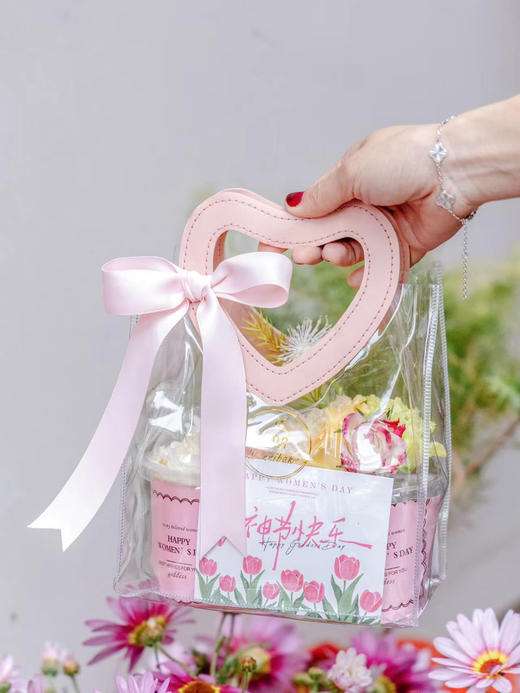 女神节啵啵杯+鲜花组合 商品图2