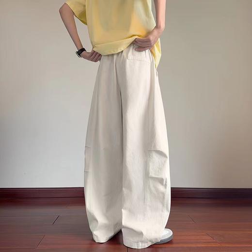 F030186时尚百搭舒适亲肤弯刀裤敞口户外工装裤 商品图6