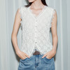 NEELLY纳俪商场同款夏季新款高弹泡泡针织蕾丝背心女气质舒适上衣N26054R04423 商品缩略图2