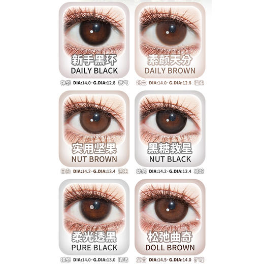 【活动】MONSTERCON半年抛 新品 不止乖巧/蓝眼泪 黑糖救星/实用坚果/素颜天分/糊涂松饼/新手黑环/柔光透黑/松弛曲奇/幼稚皮蛋/大眼黑豆/粉心祷告/云泥奶泡 COS头七 自然日常通勤美瞳 商品图2