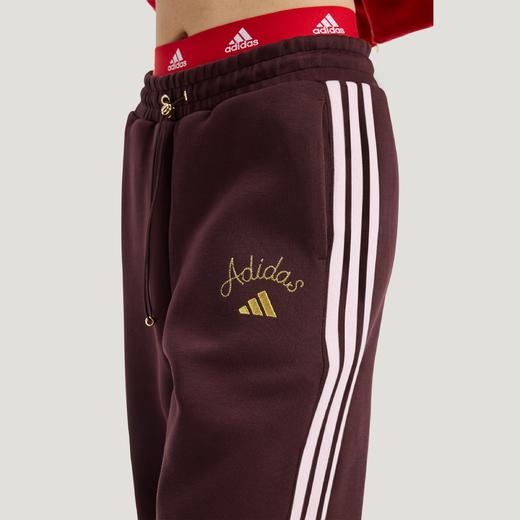 Adidas阿迪达斯WIDE LEG KNIT PANT 新年款挺阔加厚针织高腰宽松运动阔腿裤KH2704 商品图7